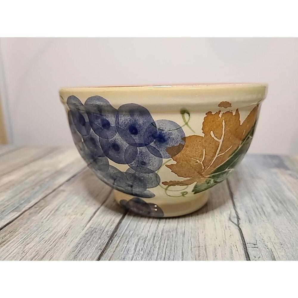 Ceramiche Alfa Art Pottery Glazed Fruit Bowl Handmade in Italy Colorful 5 In